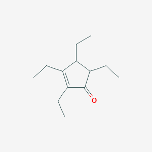 molecular formula C13H22O B14602464 2-Cyclopenten-1-one, 2,3,4,5-tetraethyl- CAS No. 60973-25-3