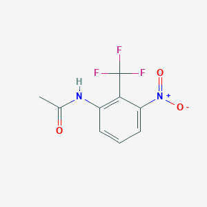 molecular formula C9H7F3N2O3 B1460249 3'-Nitro-2'-(trifluoromethyl)acetanilide CAS No. 1807058-35-0