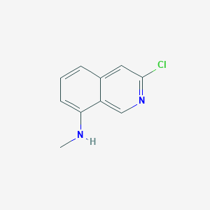 molecular formula C10H9ClN2 B1460255 3-Chloro-N-methylisoquinolin-8-amine CAS No. 1374651-71-4