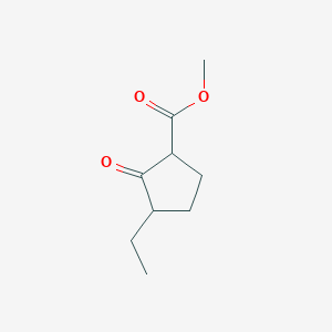 Cyclopentanecarboxylic acid, 3-ethyl-2-oxo-, methyl ester