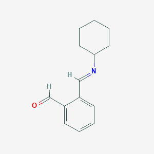 2-[(E)-(Cyclohexylimino)methyl]benzaldehyde