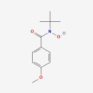 molecular formula C12H17NO3 B14602580 N-tert-Butyl-N-hydroxy-4-methoxybenzamide CAS No. 58621-81-1