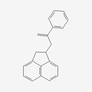 molecular formula C21H18 B14602595 1-(2-Phenylprop-2-EN-1-YL)-1,2-dihydroacenaphthylene CAS No. 61025-16-9