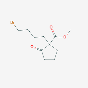 molecular formula C11H17BrO3 B14602606 Methyl 1-(4-bromobutyl)-2-oxocyclopentane-1-carboxylate CAS No. 61114-31-6