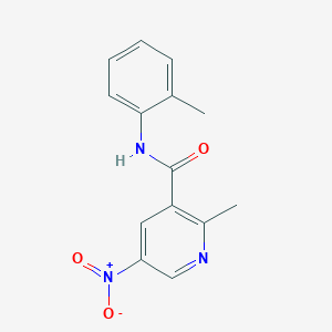 2-Methyl-N-(2-methylphenyl)-5-nitropyridine-3-carboxamide