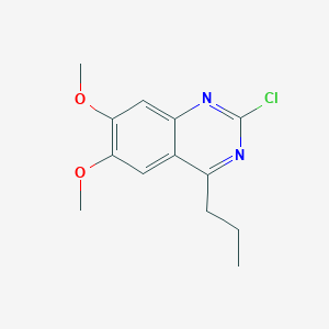 molecular formula C13H15ClN2O2 B14602627 2-Chloro-6,7-dimethoxy-4-propylquinazoline CAS No. 58487-61-9