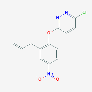 3-Chloro-6-[4-nitro-2-(prop-2-en-1-yl)phenoxy]pyridazine