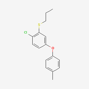 1-Chloro-4-(4-methylphenoxy)-2-(propylsulfanyl)benzene