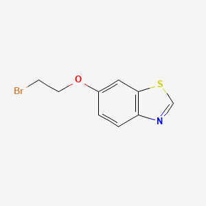molecular formula C9H8BrNOS B1460272 6-(2-Bromoethoxy)-benzothiazole CAS No. 1952242-41-9