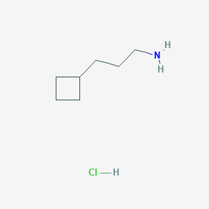 molecular formula C7H16ClN B1460274 3-Cyclobutylpropan-1-amine hydrochloride CAS No. 840488-96-2