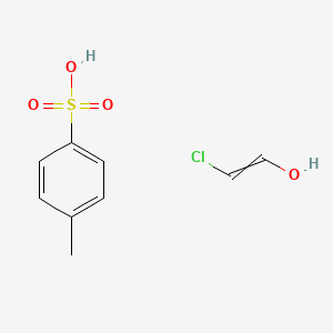 molecular formula C9H11ClO4S B14602745 4-Methylbenzene-1-sulfonic acid--2-chloroethen-1-ol (1/1) CAS No. 60538-00-3