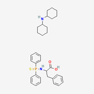 N-cyclohexylcyclohexanamine;2-(diphenylphosphinothioylamino)-3-phenylpropanoic acid