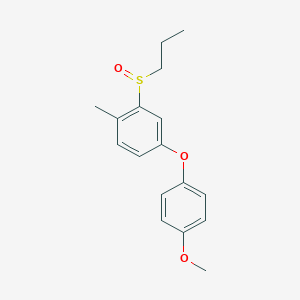 4-(4-Methoxyphenoxy)-1-methyl-2-(propane-1-sulfinyl)benzene