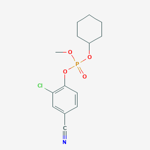 2-Chloro-4-cyanophenyl cyclohexyl methyl phosphate