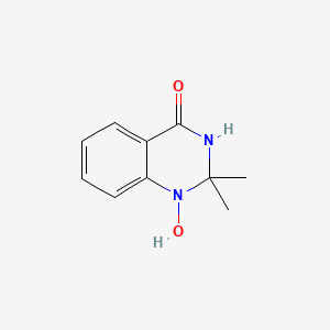 molecular formula C10H12N2O2 B14602844 1-Hydroxy-2,2-dimethyl-2,3-dihydroquinazolin-4(1H)-one CAS No. 61158-06-3