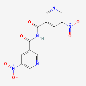 molecular formula C12H7N5O6 B14602859 5-Nitro-N-(5-nitropyridine-3-carbonyl)pyridine-3-carboxamide CAS No. 59290-46-9