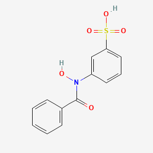 3-[Benzoyl(hydroxy)amino]benzene-1-sulfonic acid