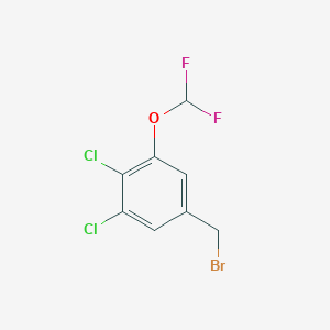 molecular formula C8H5BrCl2F2O B1460293 3,4-Dichloro-5-(difluoromethoxy)benzyl bromide CAS No. 1806350-65-1