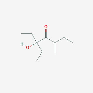 molecular formula C10H20O2 B14602947 3-Ethyl-3-hydroxy-5-methylheptan-4-one CAS No. 59373-67-0