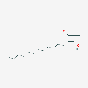 molecular formula C18H32O2 B14602970 2-Dodecyl-3-hydroxy-4,4-dimethylcyclobut-2-EN-1-one CAS No. 61111-19-1