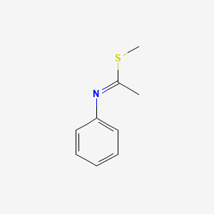 molecular formula C9H11NS B14602976 Methyl (1E)-N-phenylethanimidothioate CAS No. 58276-22-5