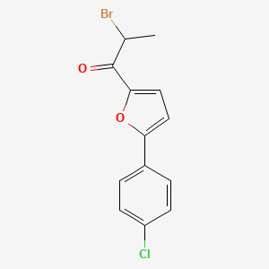 1-Propanone, 2-bromo-1-[5-(4-chlorophenyl)-2-furanyl]-