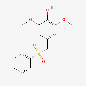 Phenol, 2,6-dimethoxy-4-[(phenylsulfonyl)methyl]-