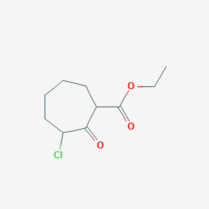 molecular formula C10H15ClO3 B14603022 Ethyl 3-chloro-2-oxocycloheptane-1-carboxylate CAS No. 60719-11-1