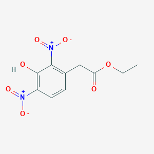 molecular formula C10H10N2O7 B1460303 Ethyl 2-(3-hydroxy-2,4-dinitrophenyl)acetate CAS No. 1356338-52-7