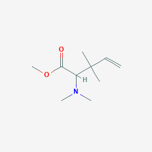 molecular formula C10H19NO2 B14603030 Methyl 2-(dimethylamino)-3,3-dimethylpent-4-enoate CAS No. 59415-20-2