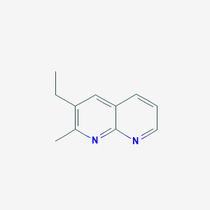 molecular formula C11H12N2 B14603040 3-Ethyl-2-methyl-1,8-naphthyridine CAS No. 58309-24-3