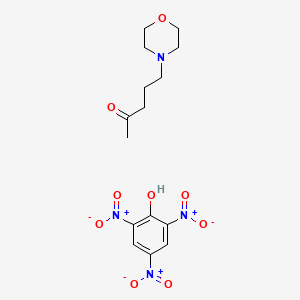 molecular formula C15H20N4O9 B14603044 5-Morpholin-4-ylpentan-2-one;2,4,6-trinitrophenol CAS No. 61025-48-7