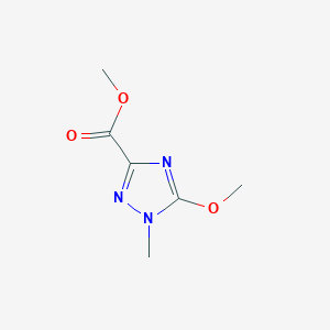 molecular formula C6H9N3O3 B1460305 Methyl 5-methoxy-1-methyl-1h-1,2,4-triazole-3-carboxylate CAS No. 2096985-94-1