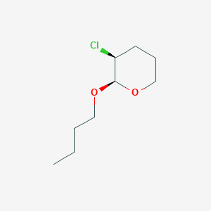 (2R,3S)-2-Butoxy-3-chlorooxane