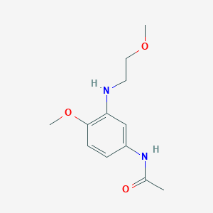 N-{4-Methoxy-3-[(2-methoxyethyl)amino]phenyl}acetamide