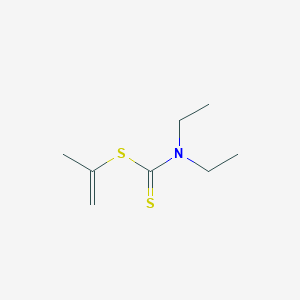 molecular formula C8H15NS2 B14603074 Prop-1-en-2-yl diethylcarbamodithioate CAS No. 61155-74-6