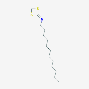 molecular formula C14H27NS2 B14603081 N-Dodecyl-1,3-dithietan-2-imine CAS No. 59754-35-7