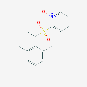 1-Oxo-2-[1-(2,4,6-trimethylphenyl)ethanesulfonyl]-1lambda~5~-pyridine