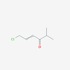 molecular formula C7H11ClO B14603117 6-Chloro-2-methylhex-4-en-3-one CAS No. 61170-84-1