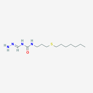 1-(3-heptylsulfanylpropyl)-3-[(E)-hydrazinylidenemethyl]urea