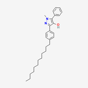 3-(4-Dodecylphenyl)-1-methyl-5-phenyl-1H-pyrazol-4-ol