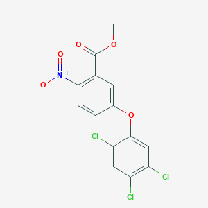 molecular formula C14H8Cl3NO5 B14603197 Methyl 2-nitro-5-(2,4,5-trichlorophenoxy)benzoate CAS No. 59038-61-8