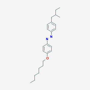 molecular formula C24H34N2O B14603217 (E)-1-[4-(Heptyloxy)phenyl]-2-[4-(2-methylbutyl)phenyl]diazene CAS No. 60692-75-3