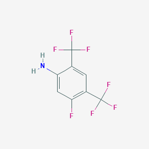 molecular formula C8H4F7N B1460324 2,4-Bis(trifluoromethyl)-5-fluoroaniline CAS No. 1807120-35-9