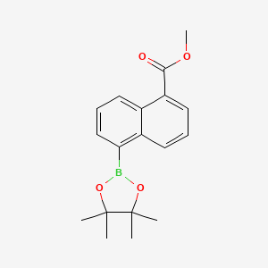 molecular formula C18H21BO4 B1460325 5-(甲氧基羰基)萘-1-硼酸二缩水甘油酯 CAS No. 1864801-23-9