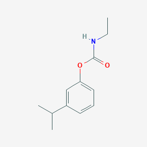 molecular formula C12H17NO2 B14603261 3-(Propan-2-yl)phenyl ethylcarbamate CAS No. 60309-17-3