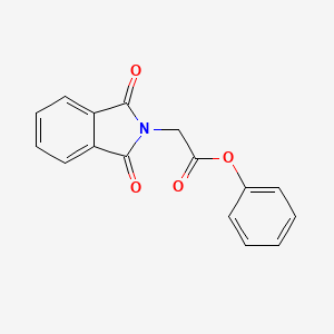 molecular formula C16H11NO4 B14603269 Phenyl (1,3-dioxo-1,3-dihydro-2H-isoindol-2-yl)acetate CAS No. 58455-49-5