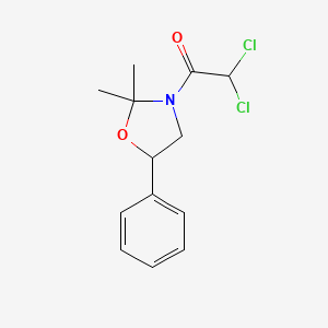 2,2-Dichloro-1-(2,2-dimethyl-5-phenyl-1,3-oxazolidin-3-yl)ethan-1-one