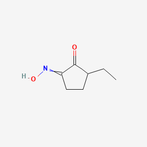 molecular formula C7H11NO2 B14603339 2-Ethyl-5-(hydroxyimino)cyclopentan-1-one CAS No. 57964-63-3