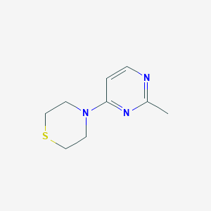 molecular formula C9H13N3S B1460334 4-(2-甲基嘧啶-4-基)硫代吗啉 CAS No. 1872824-80-0